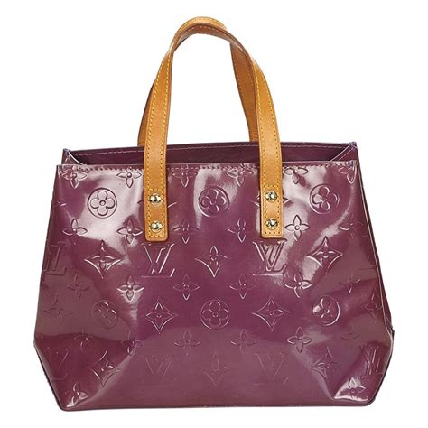 louis vuitton vernis purple strap|More.